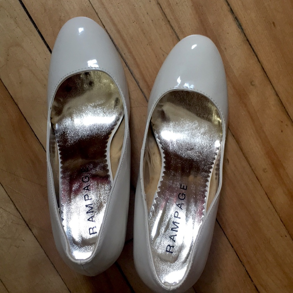 Rampage off white heels